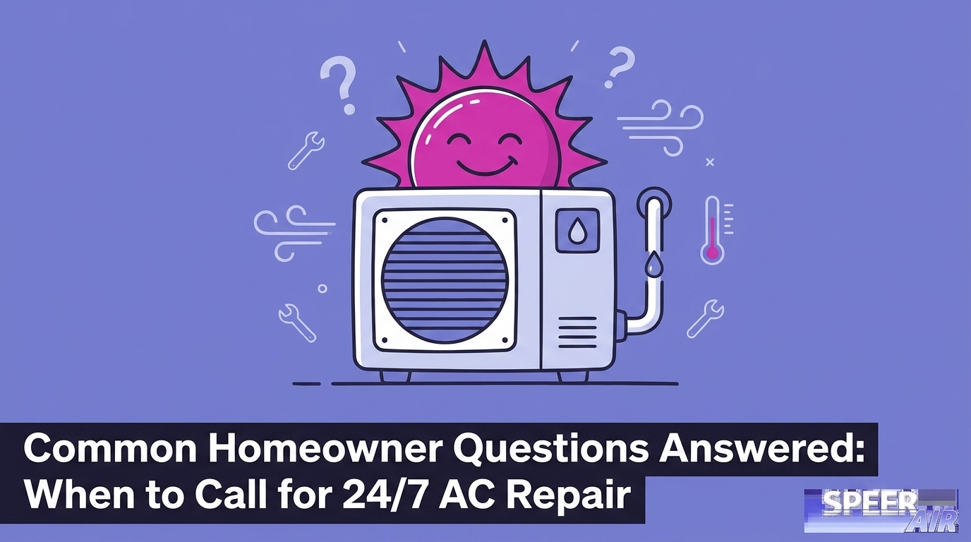 HVAC Blog 7 Common Homeowner Questions Answered: When to Call for 24/7 AC Repair — featured image