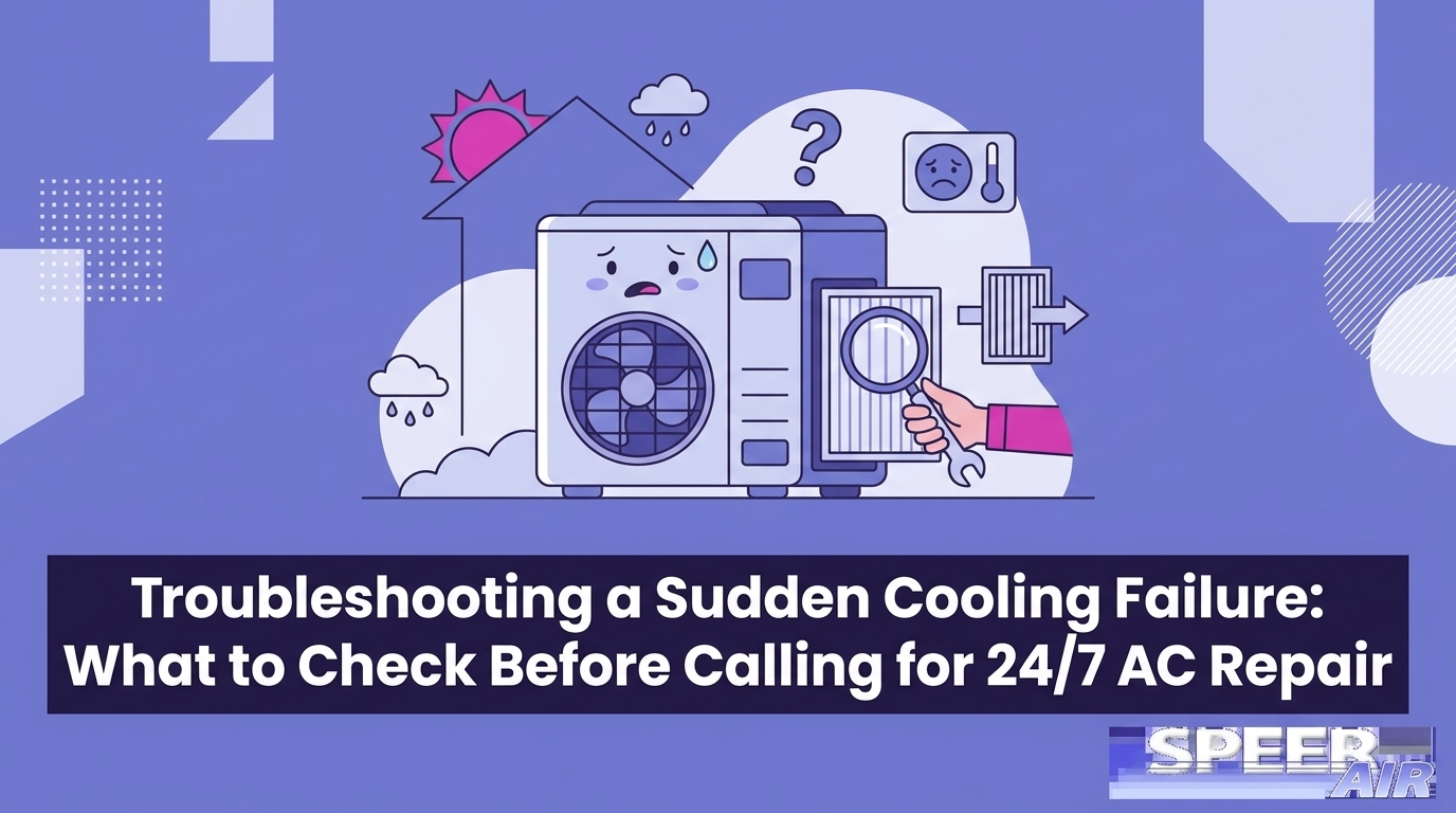 HVAC Blog 5 Troubleshooting a Sudden Cooling Failure: What to Check Before Calling for 24/7 AC Repair — featured image