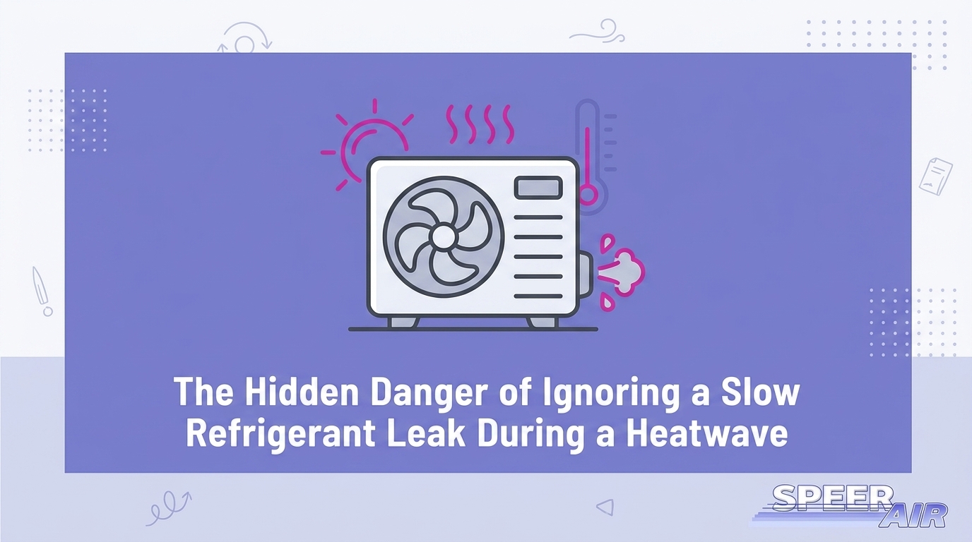 HVAC Blog 3 The Hidden Danger of Ignoring a Slow Refrigerant Leak During a Heatwave — featured image