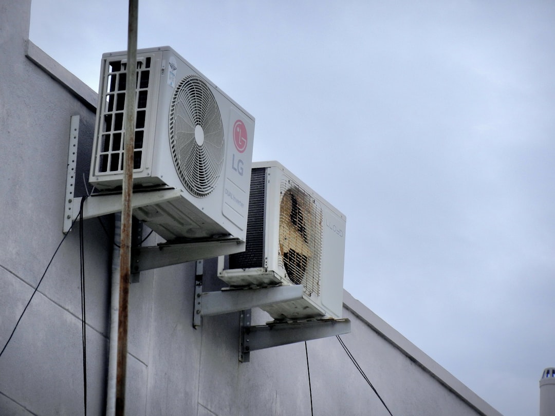 HVAC Blog 6 central air conditioning unit in a Rockaway backyard during summer cooling season