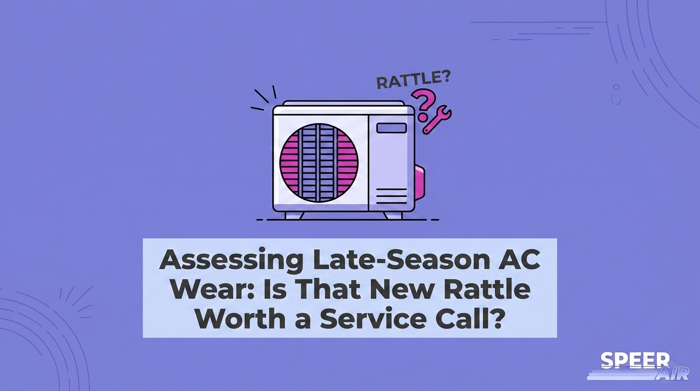 HVAC Blog 5 Assessing Late-Season AC Wear: Is That New Rattle Worth a Service Call? — featured image