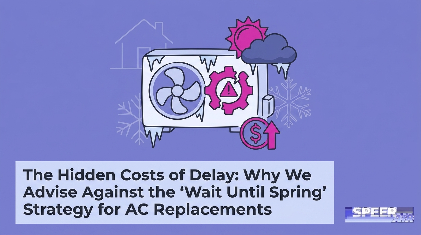 HVAC Blog 2 The Hidden Costs of Delay: Why We Advise Against the 'Wait Until Spring' Strategy for AC Replacements — featured image