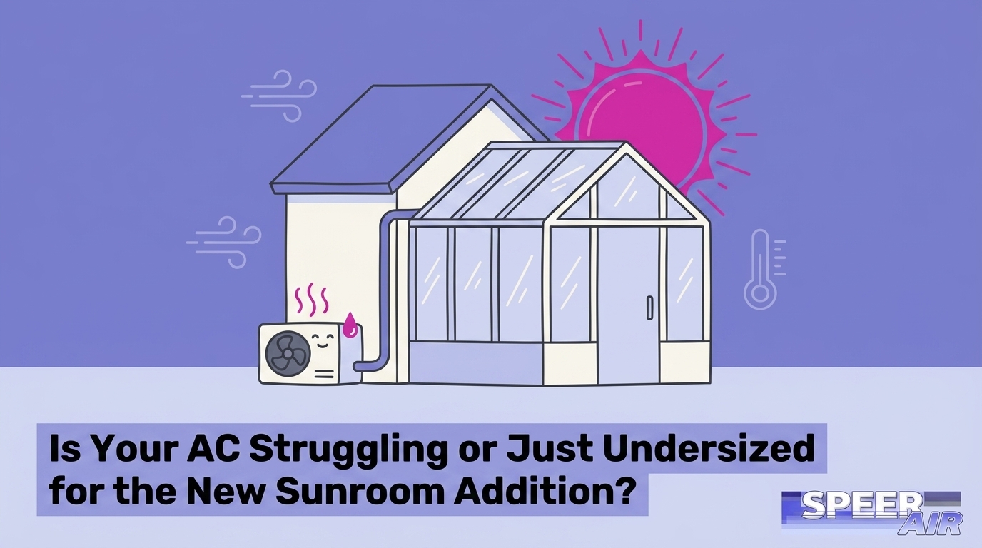 HVAC Blog 3 Is Your AC Struggling or Just Undersized for the New Sunroom Addition? — featured image