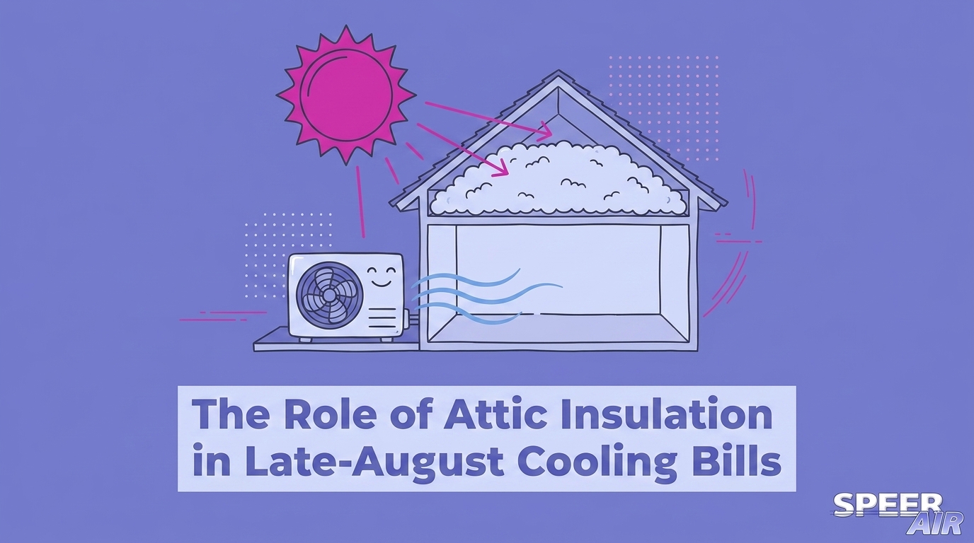 HVAC Blog 2 The Role of Attic Insulation in Late-August Cooling Bills — featured image