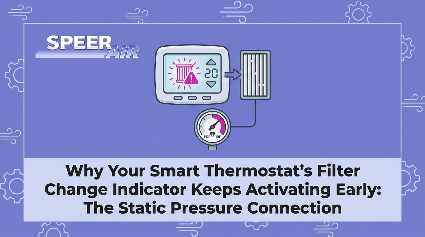 HVAC Blog 2 Why Your Smart Thermostat's Filter Change Indicator Keeps Activating Early: The Static Pressure Connection — featured image
