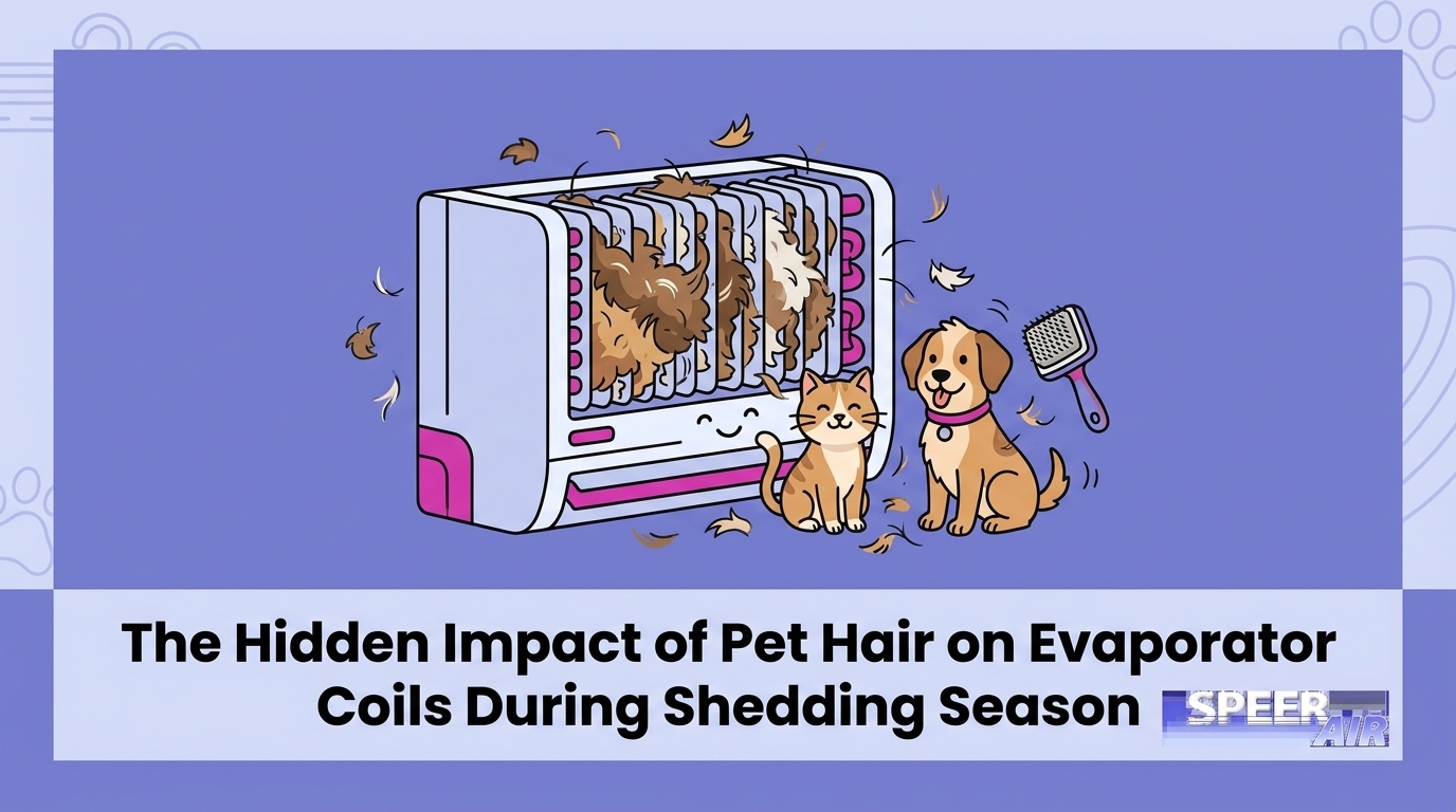 HVAC Blog 5 The Hidden Impact of Pet Hair on Evaporator Coils During Shedding Season — featured image