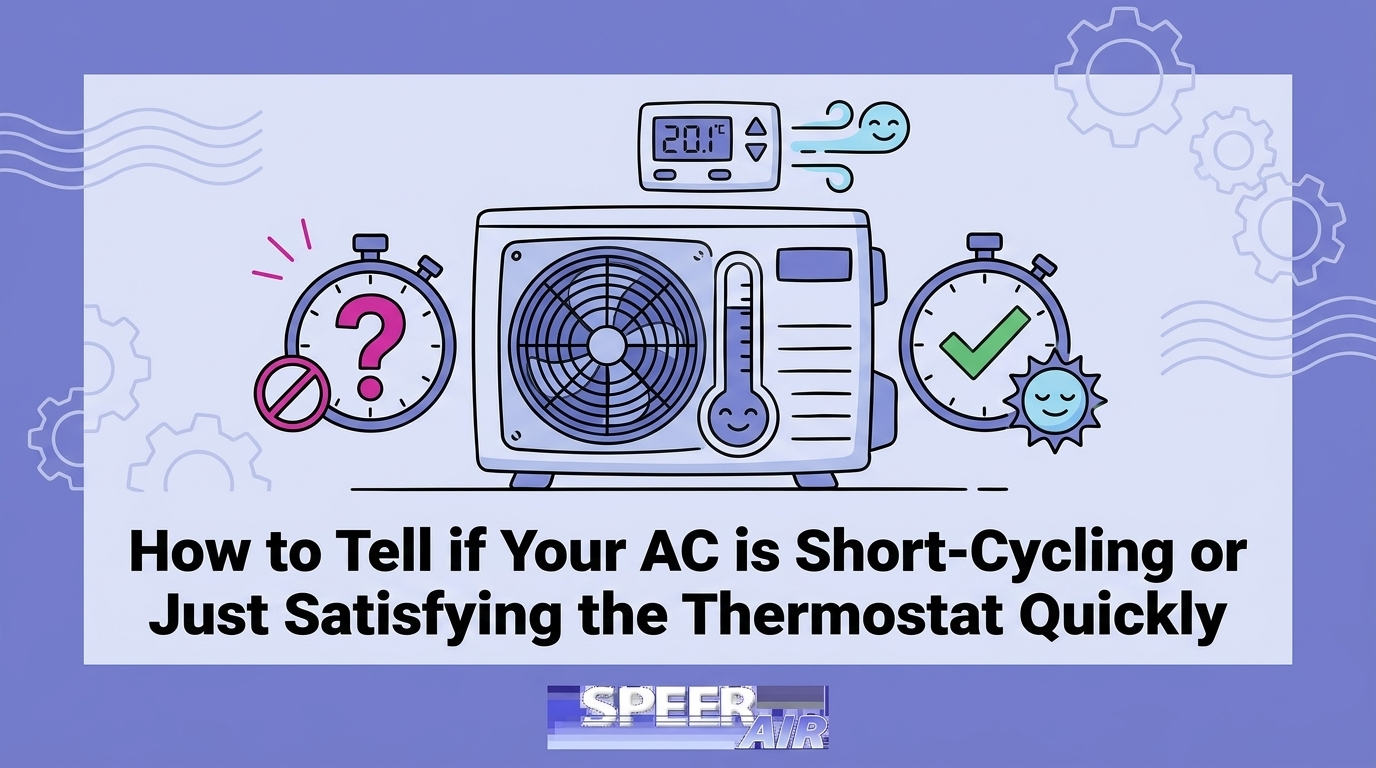 HVAC Blog 1 How to Tell if Your AC is Short-Cycling or Just Satisfying the Thermostat Quickly — featured image
