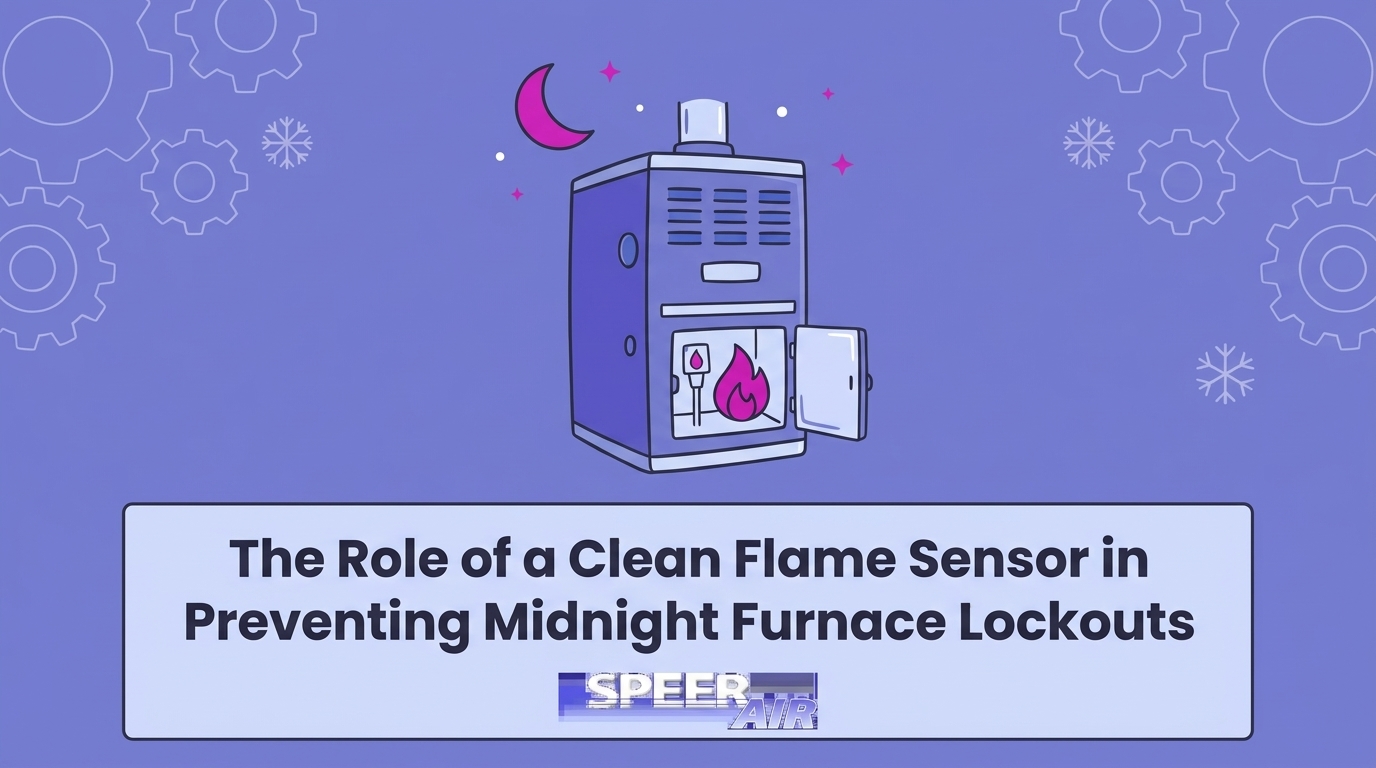 HVAC Blog 5 The Role of a Clean Flame Sensor in Preventing Midnight Furnace Lockouts — featured image