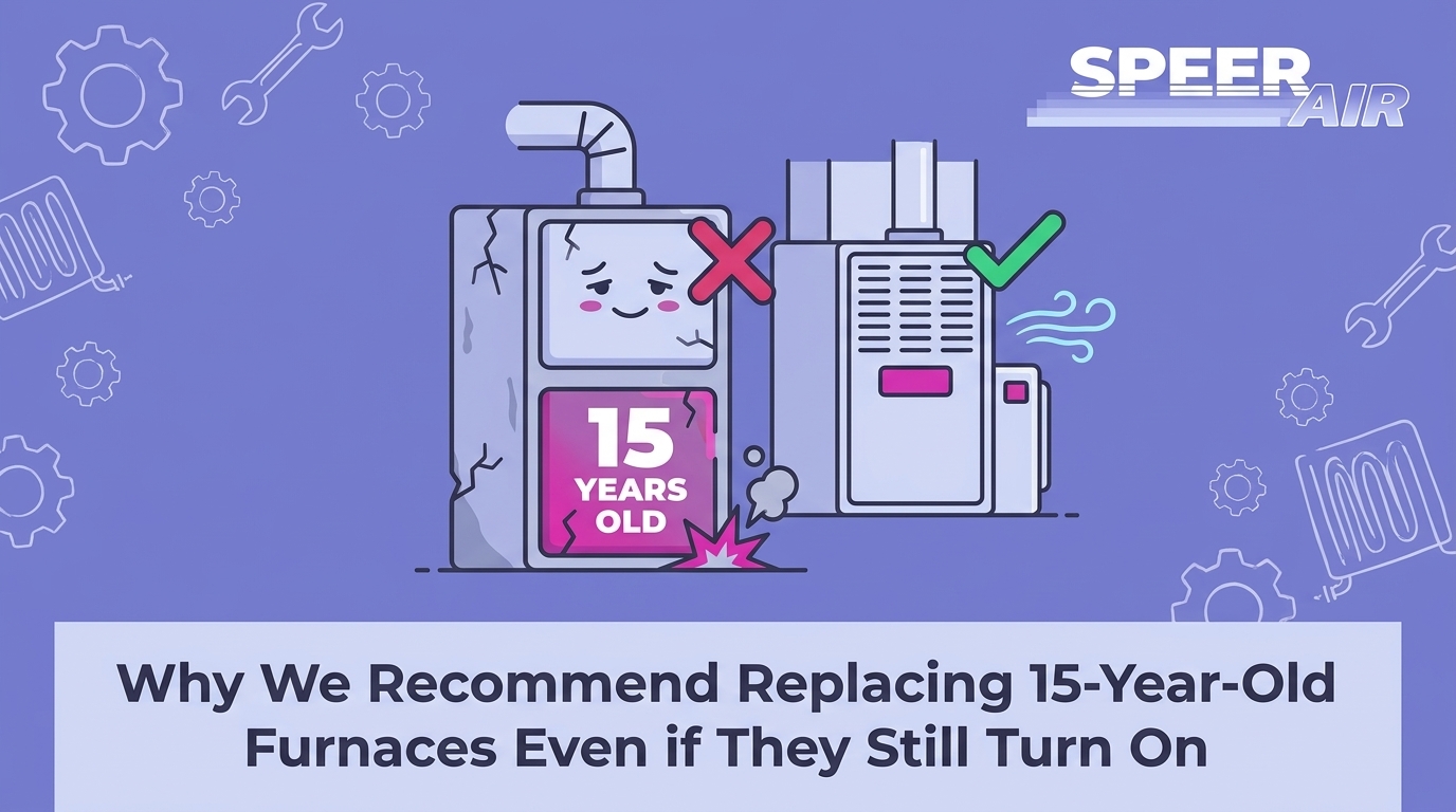 HVAC Blog 3 Why We Recommend Replacing 15-Year-Old Furnaces Even if They Still Turn On — featured image