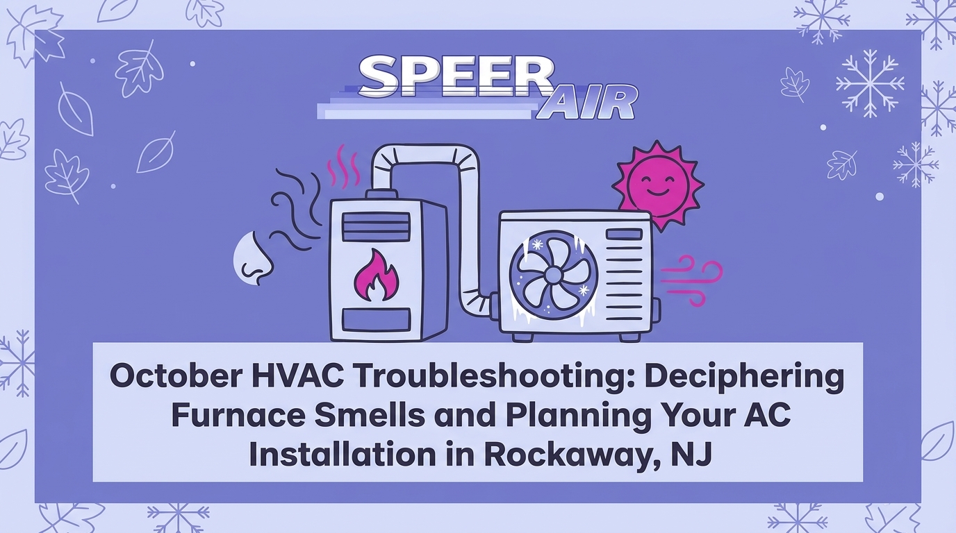 HVAC Blog 12 October HVAC Troubleshooting: Deciphering Furnace Smells and Planning Your AC Installation in Rockaway, NJ — featured image